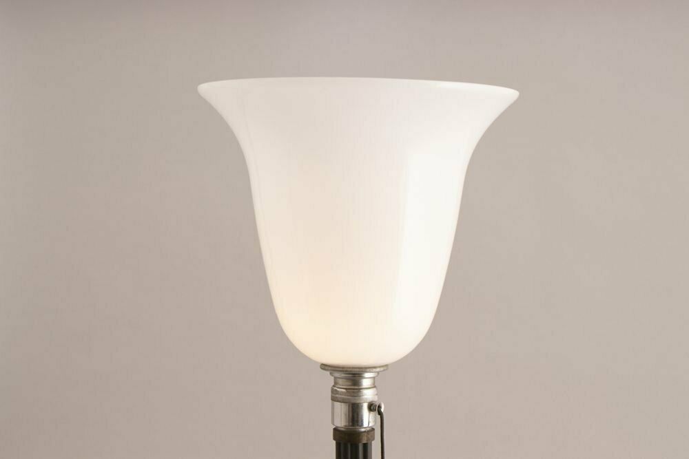 Rare Original Mazda Ultralite Lamp With Original Opal Glass Shade C.1920s photo buy