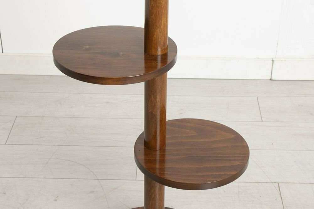 Art Deco Table Floor Lamp With Original Marbled Carmel Chrysler Building Style Skyscraper Shade C.1930 photo 1250.0