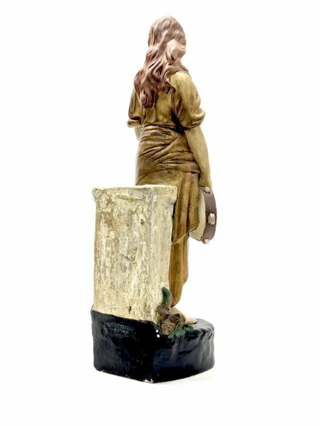 Plaster Silhouette Statue Of A Woman Entitled "Mignon" photo vinterior