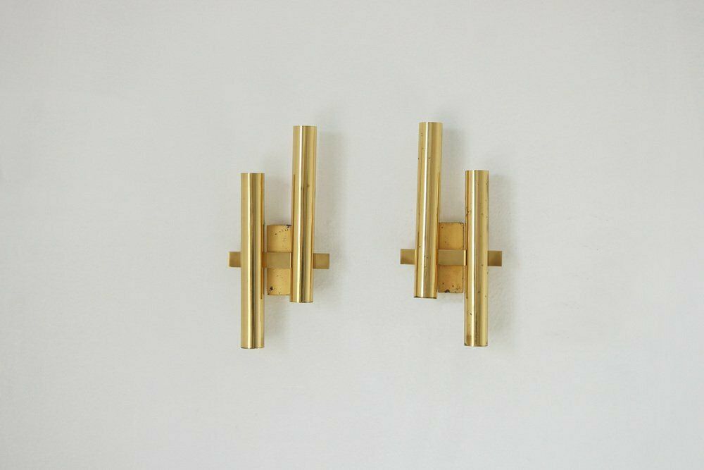 Wall Lamps By Gaetano Sciolari, Italy, 1970s, Set Of 2