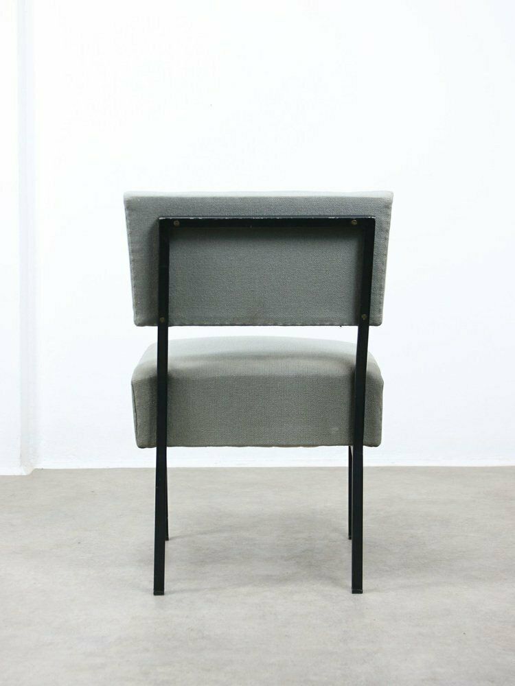 2194.0 Mid Century Bauhaus Style Easy Chairs In Grey Fabric, Set Of 2 photo