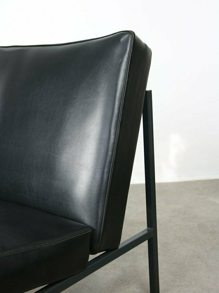 photo for sale Vintage Bauhaus Lounge Chair In Black From Stol Kamnik, 1960s