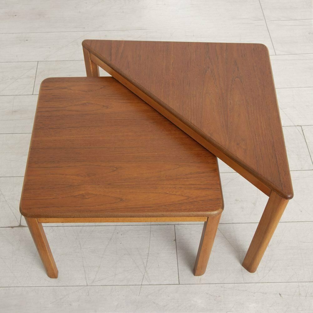 Midcentury Teak Nest Of 3 Tables photo Furniture
