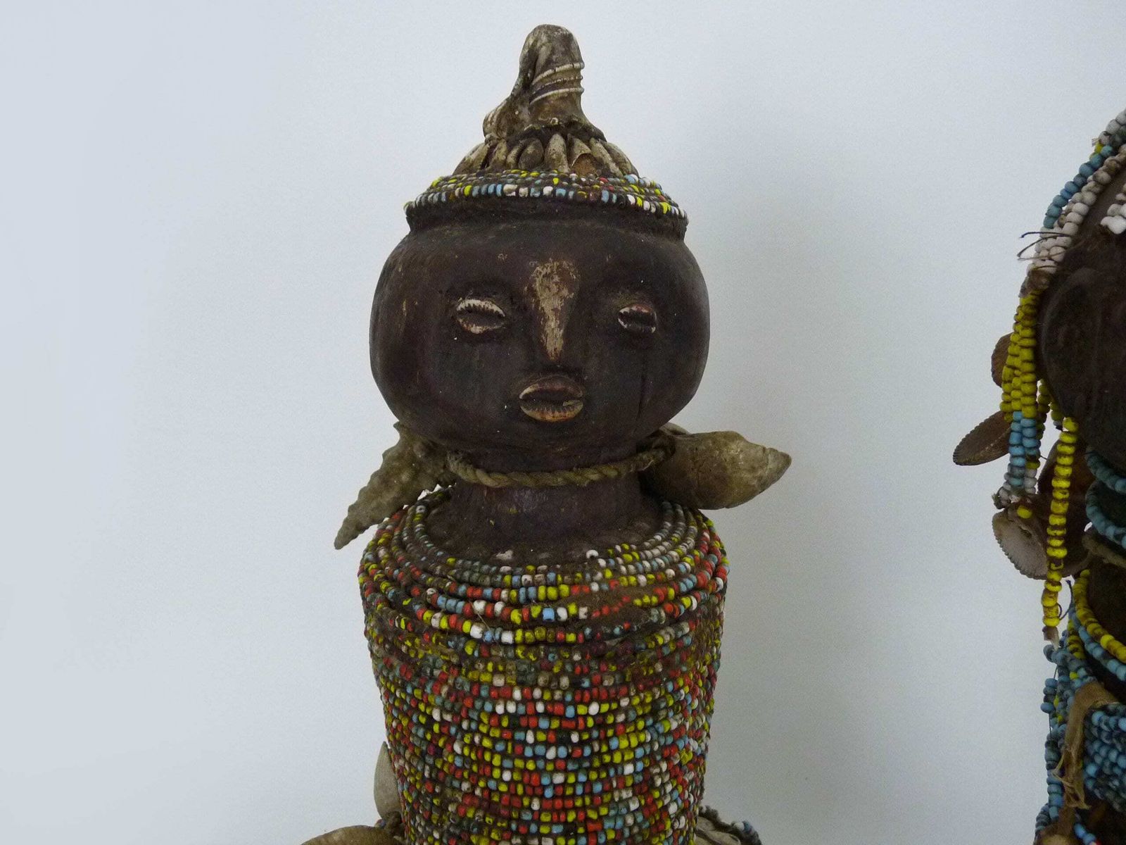 3 Namji Dowayo Dolls, Nigeria Cameroon. African Beaded Dolls. Tribal Art photo Home Decor
