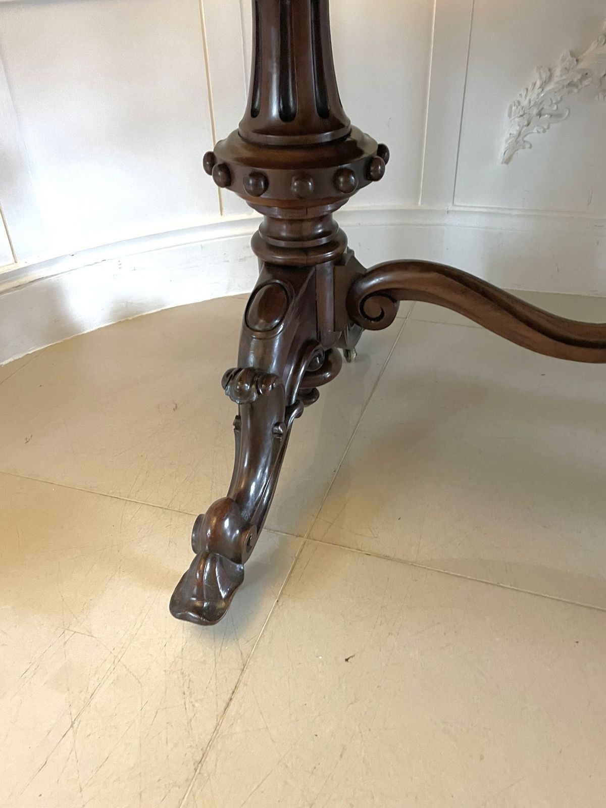photo for sale Outstanding Quality Large Antique 19th Century Rosewood Dining Table