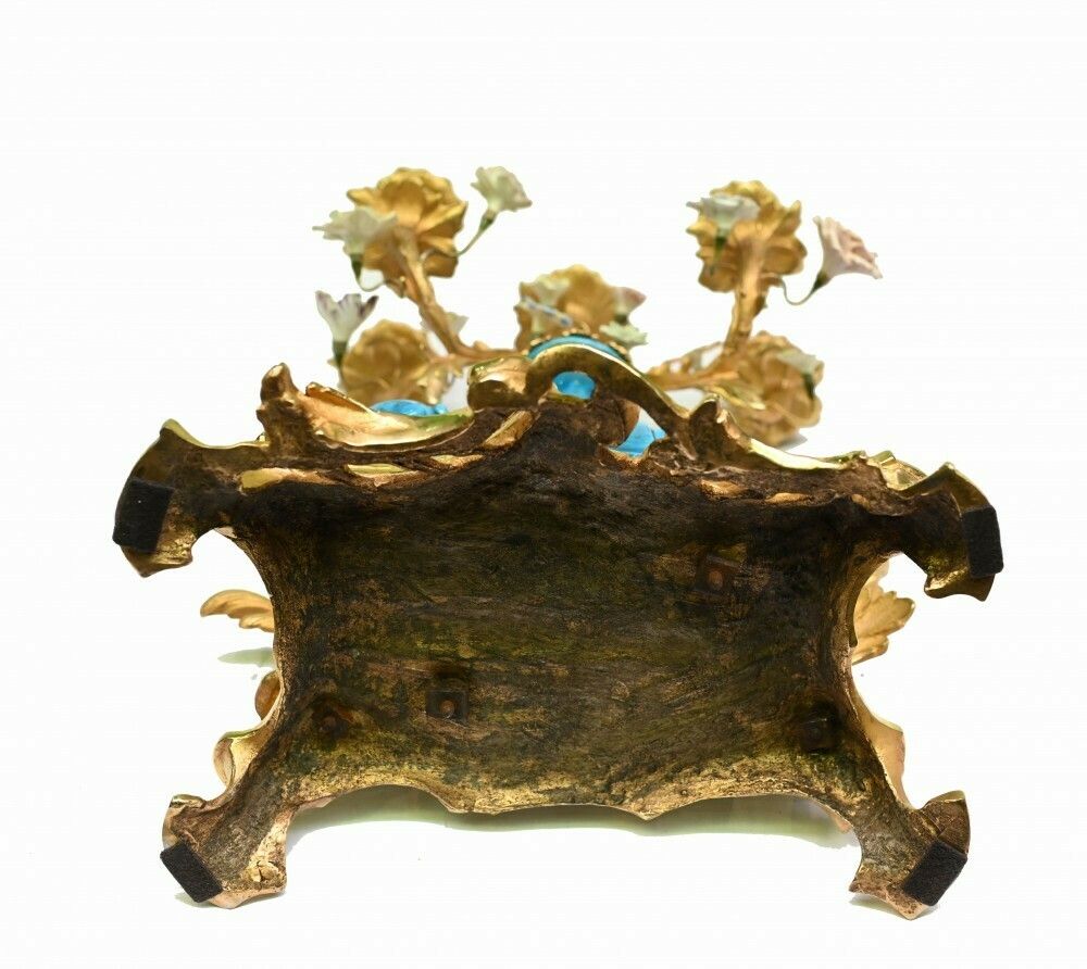photo vinterior Pair Regency Porcelain Elephant Candelabras Gilt 1880