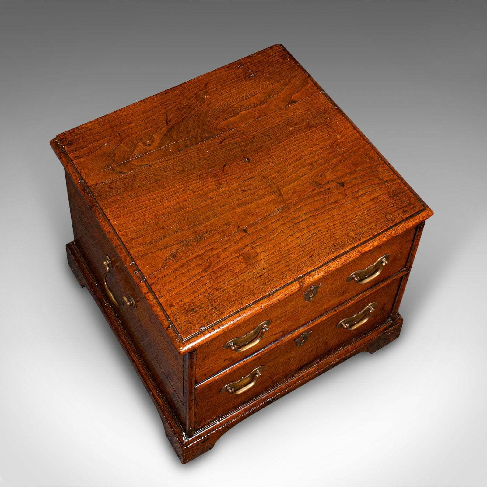 Antique Storage Chest, English, Oak, Fireside Bin, Bedside Box, Georgian, C.1780 photo buy