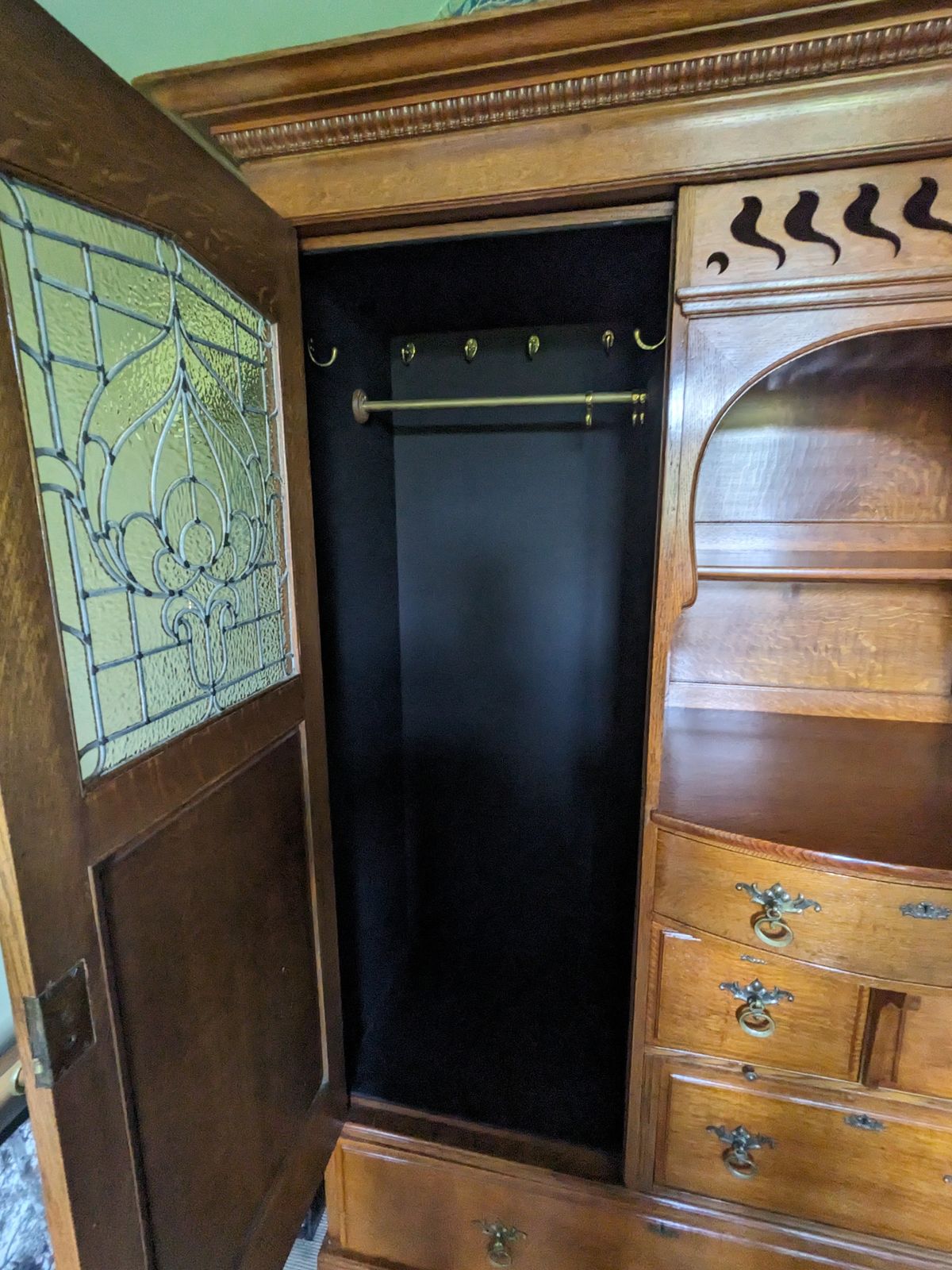 Arts And Crafts Wardrobe By Shapland And Petter photo 1850.0