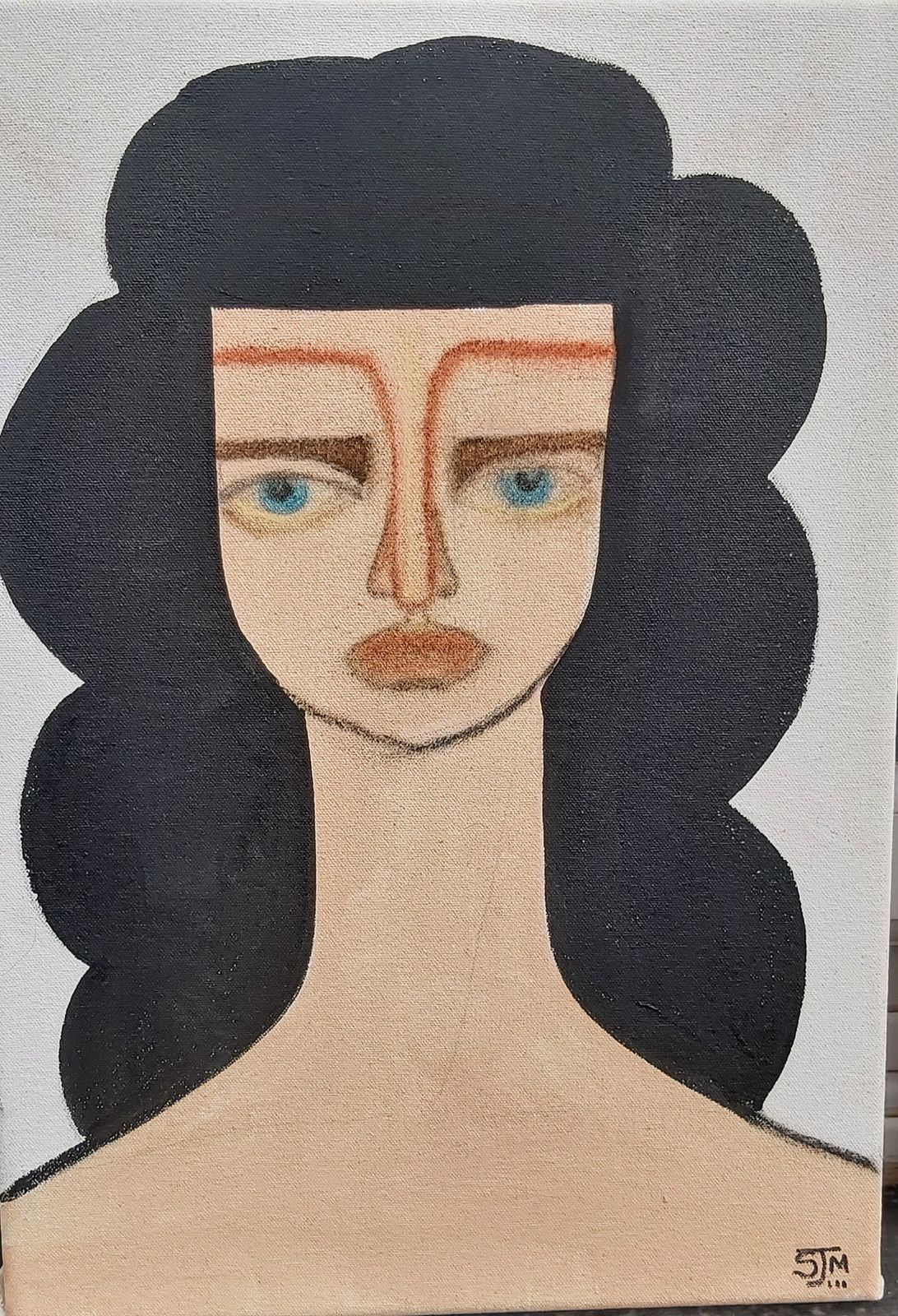 Mary. Mixed Media Figurative Painting By Samantha Millington