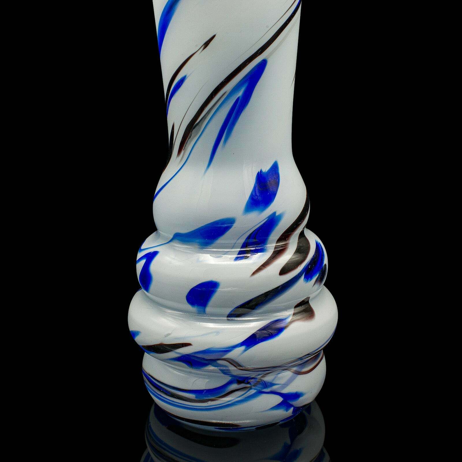 photo furniture Tall Vintage Murano Flower Vase, Italian, Blown Glass, Mid Century, Circa 1950