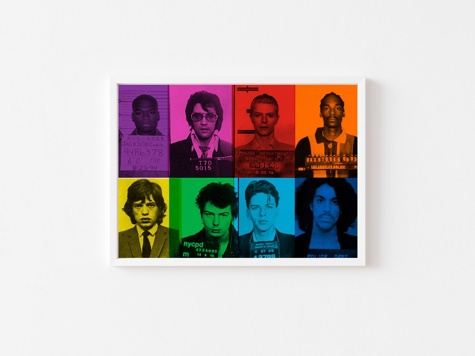 Fun Loving Criminals Canvas Print Framed In White Tray Frame (Open Edition)
