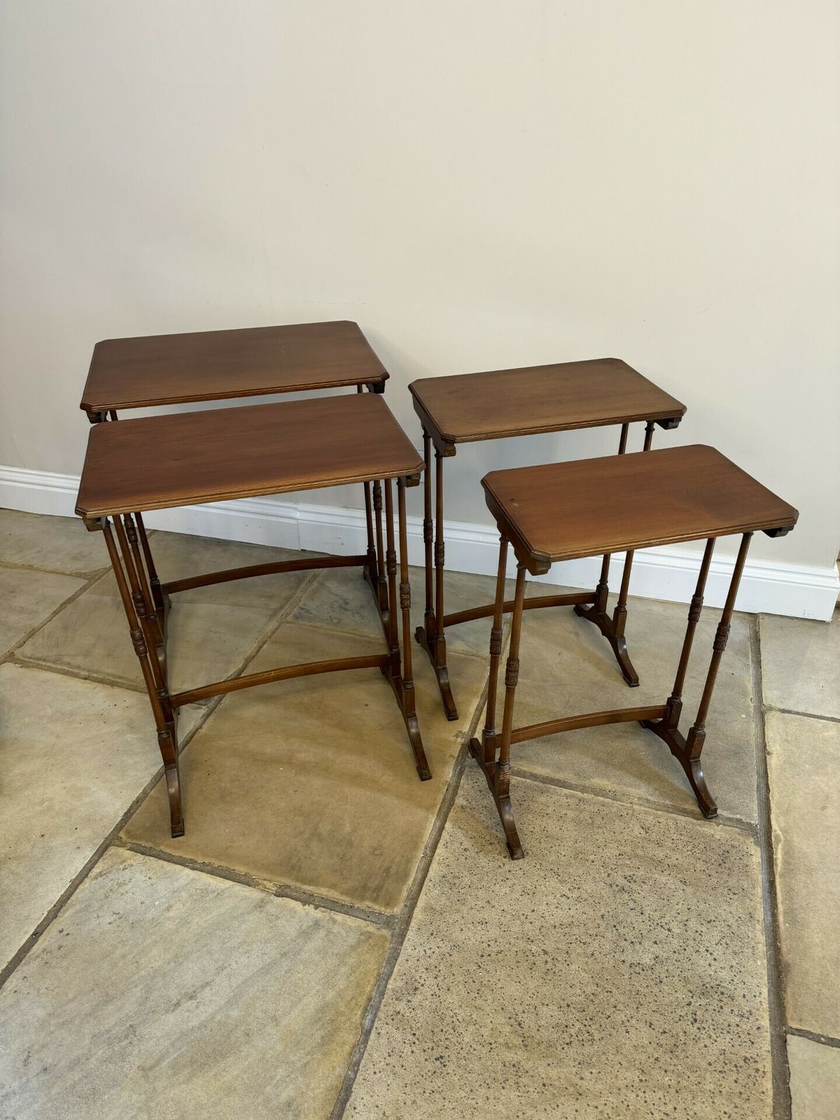 Edwardian Mahogany Nest Of Four Tables photo buy