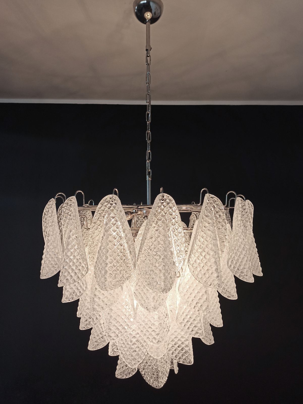 photo buy Italian Vintage Murano Chandelier   57 Glass Rondini