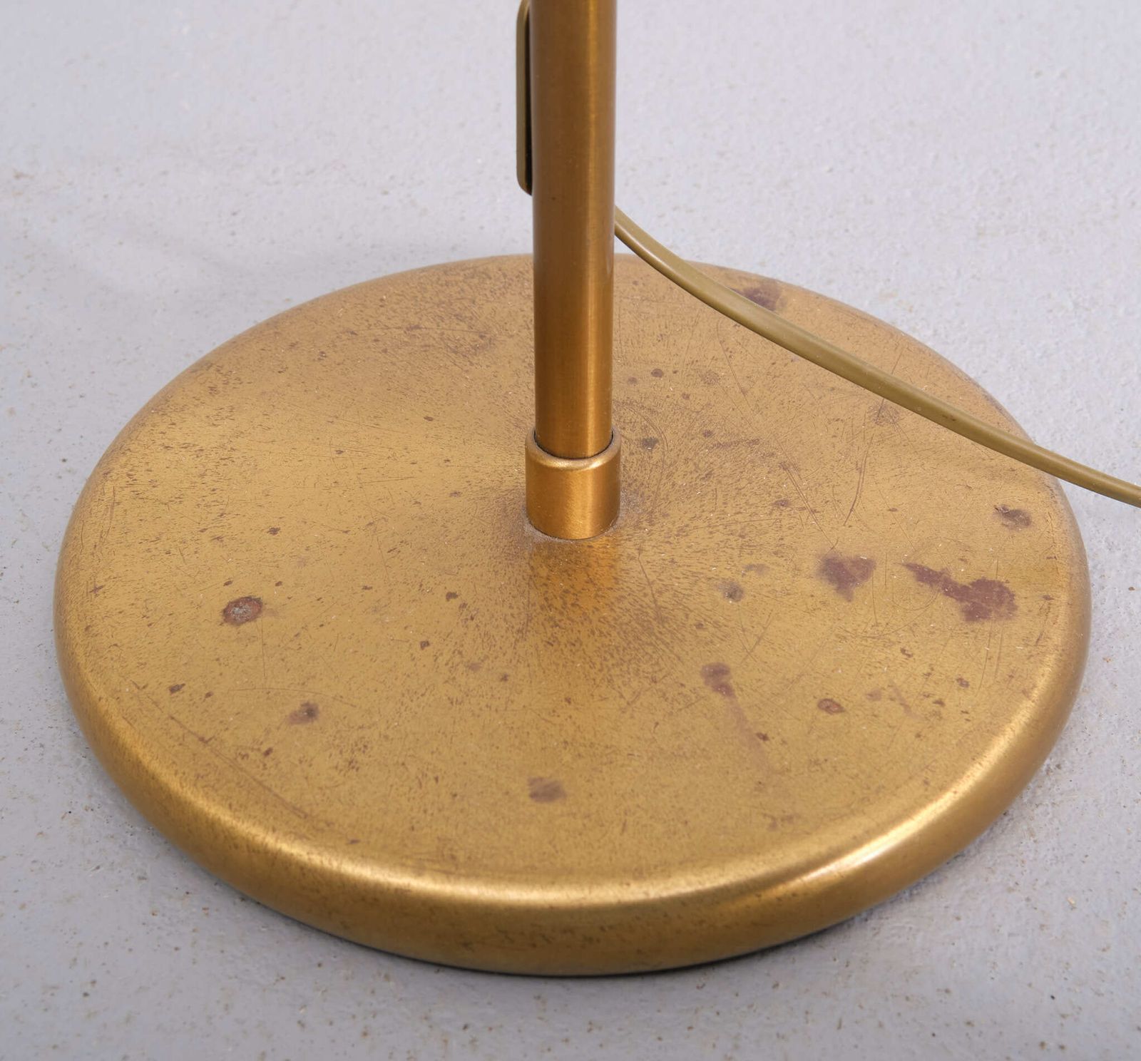 Halogen Brass Swing Arm Floor Lamp 1980s Germany photo Lighting