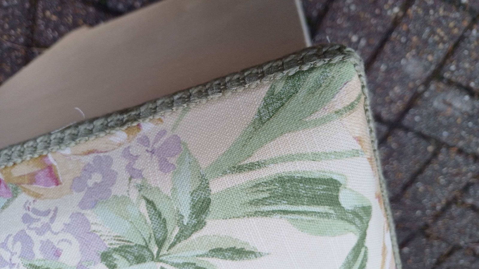 photo for sale Beautifully Upcycled Restored Vintage Retro Wooden Linen Basket Cushioned Stool.