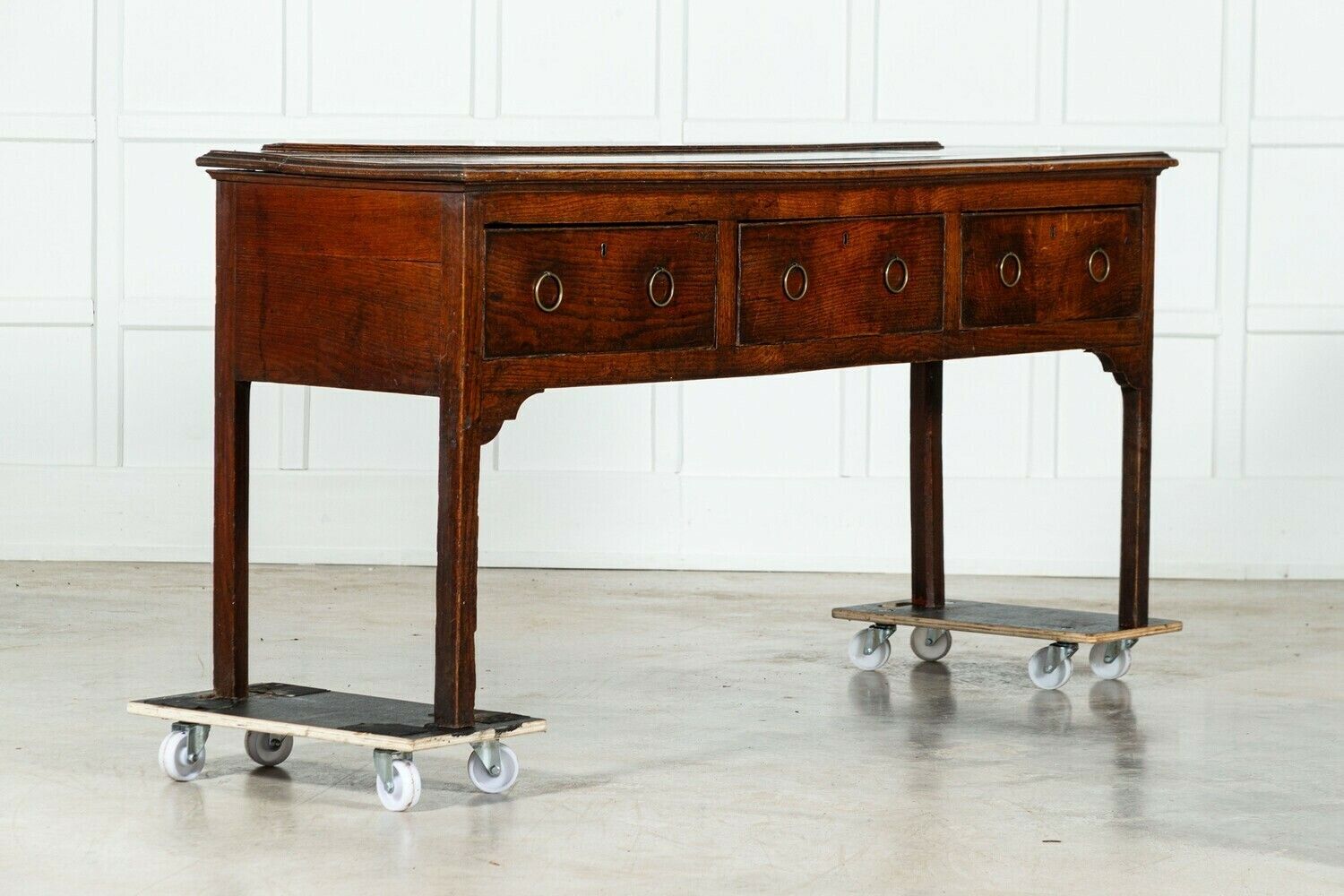 19thc English Oak Dresser Base