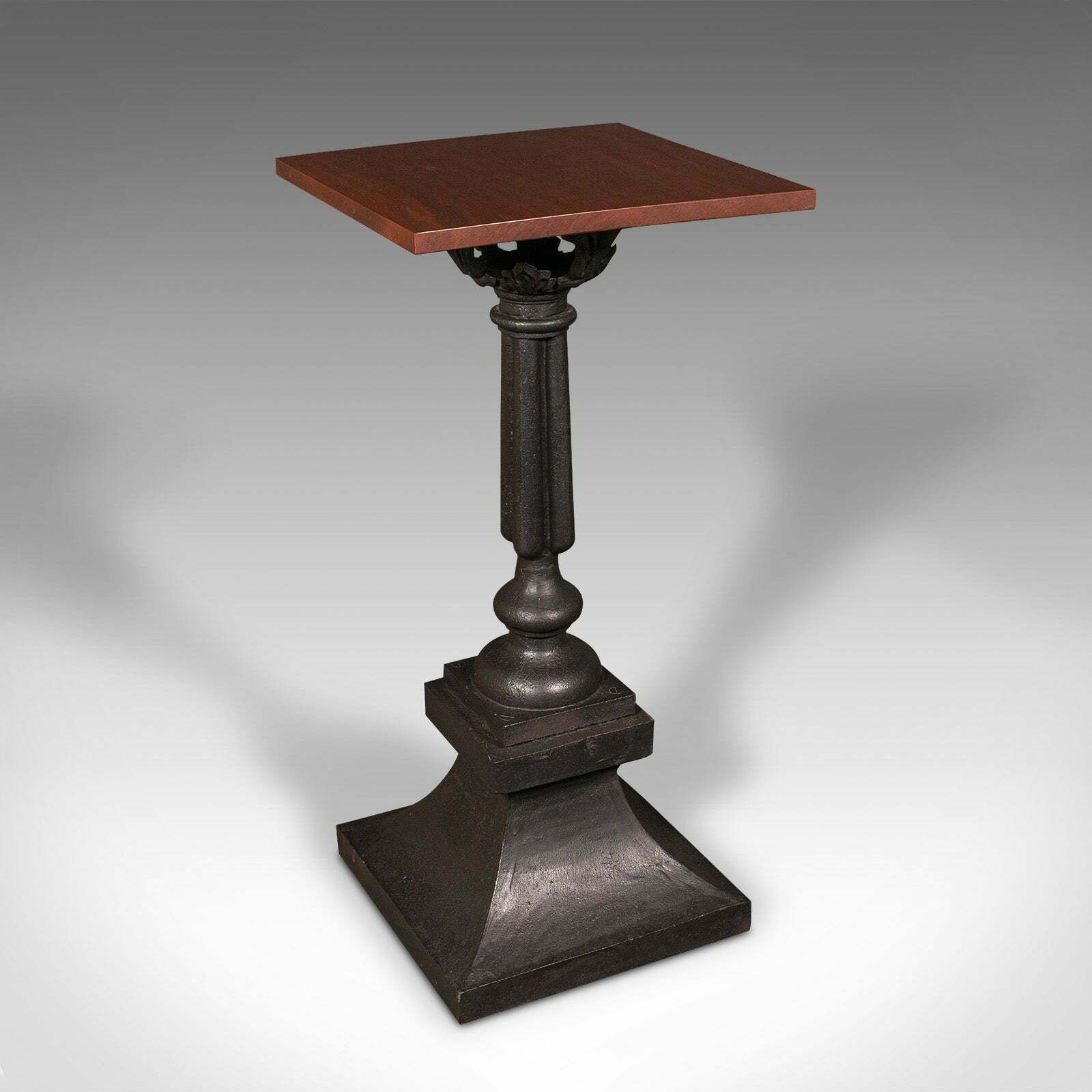 Heavy Pair Of Portico Tables, English, Iron, Statuary, Planter Stand, Victorian photo Furniture