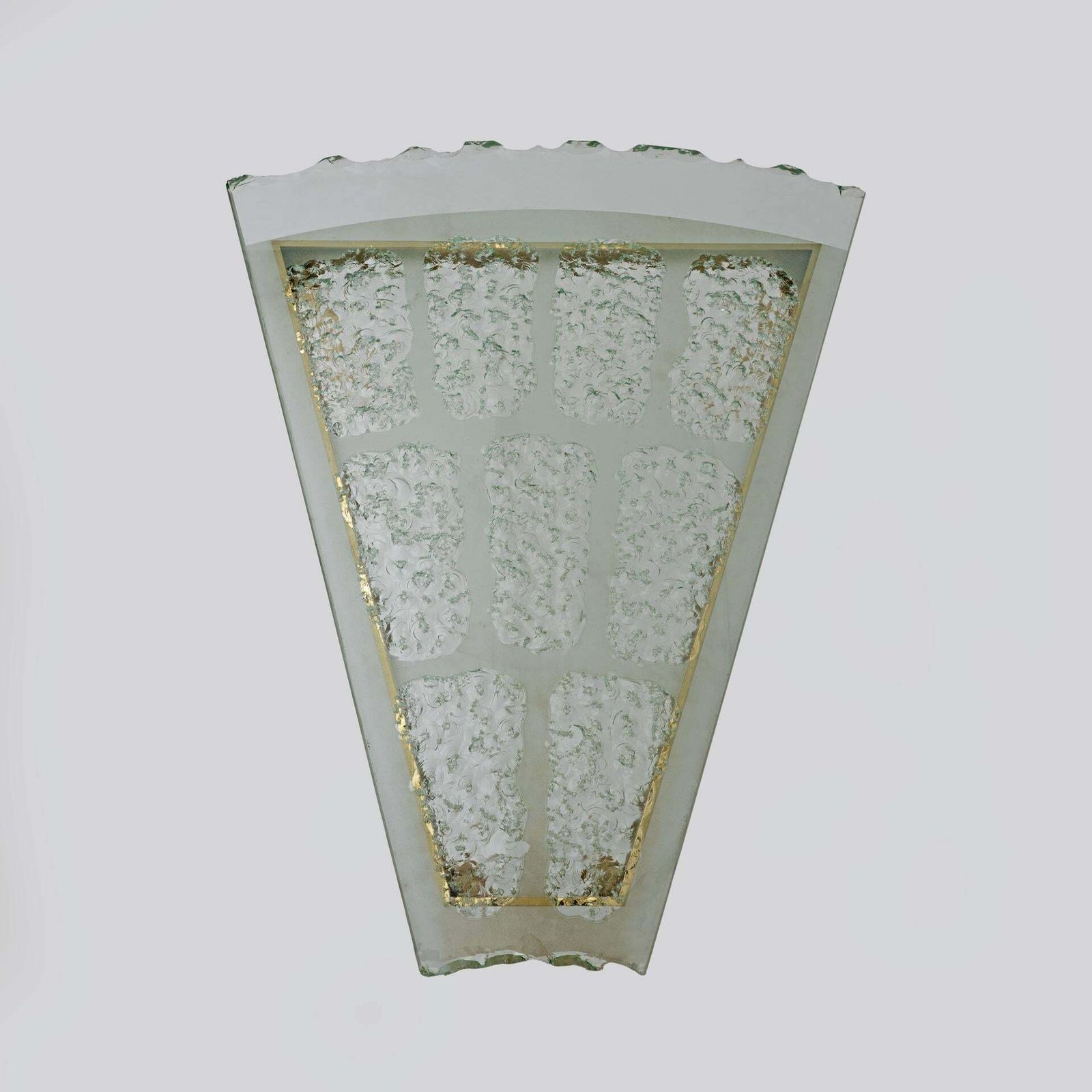 Fontana Arte Mid Century Modern Chiseled Glass Coffee Table By Max Ingrand, 50s photo 14437.0