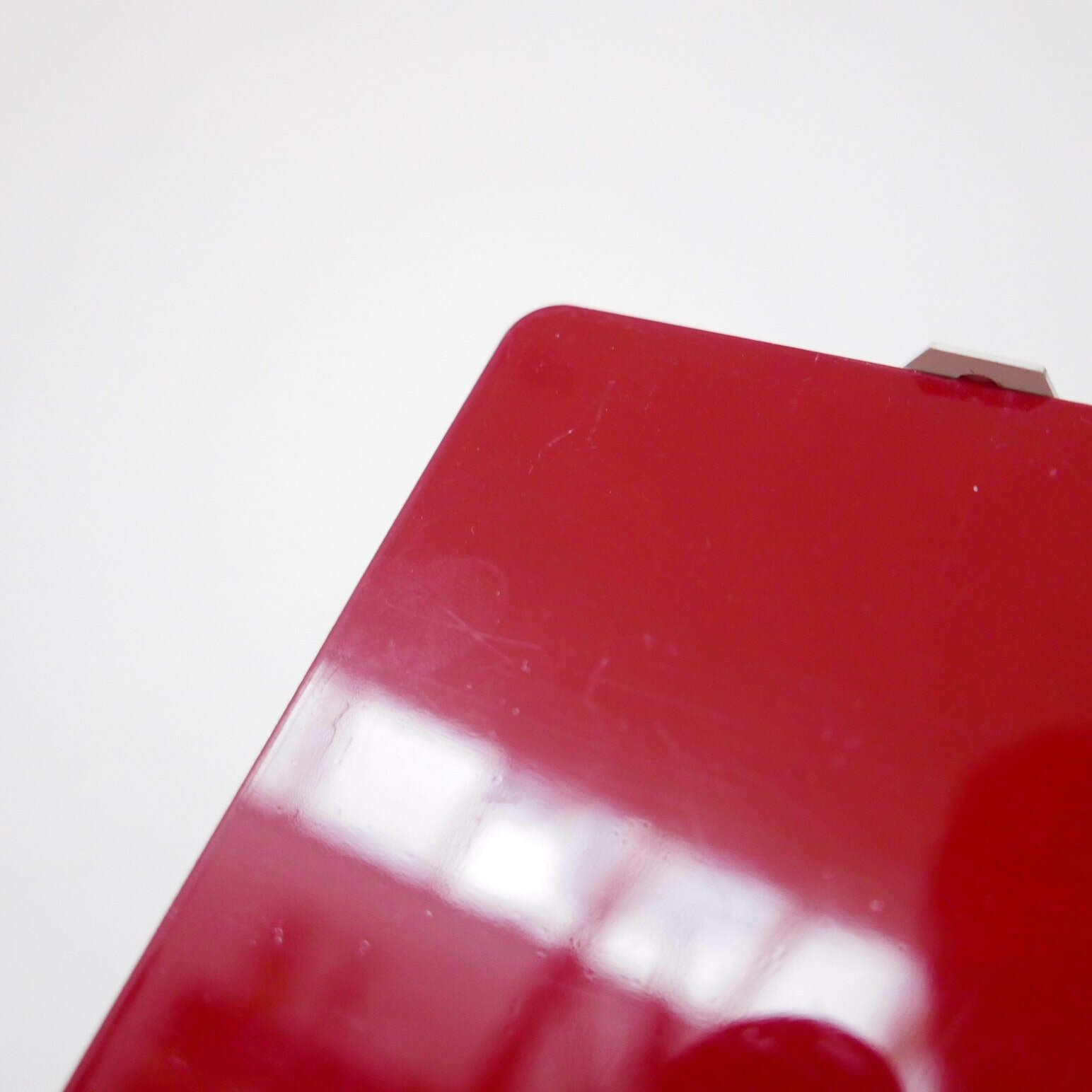 Charlotte Perriand Original Red Mid Century Wall Lights photo for sale
