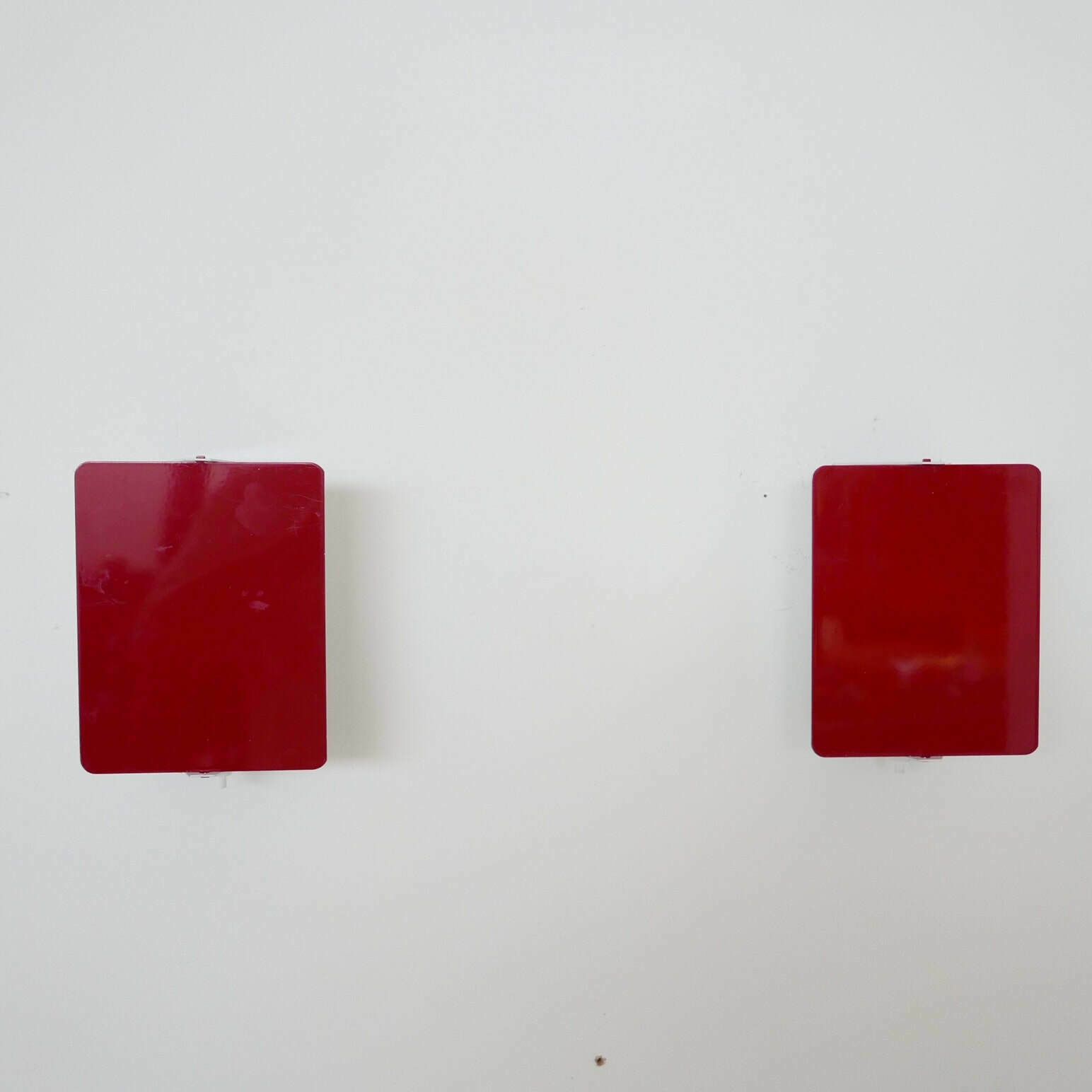 Charlotte Perriand Original Red Mid Century Wall Lights photo buy