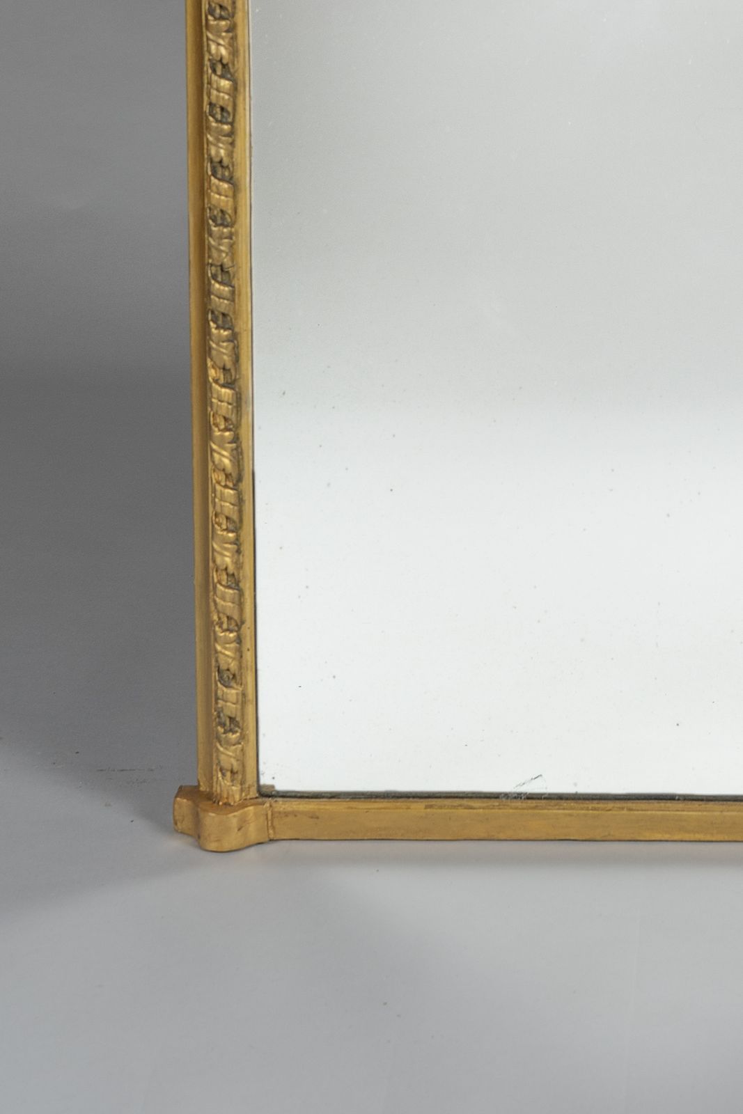 Large 19th Century English Gilt Overmantle Pier Mirror photo Home Decor