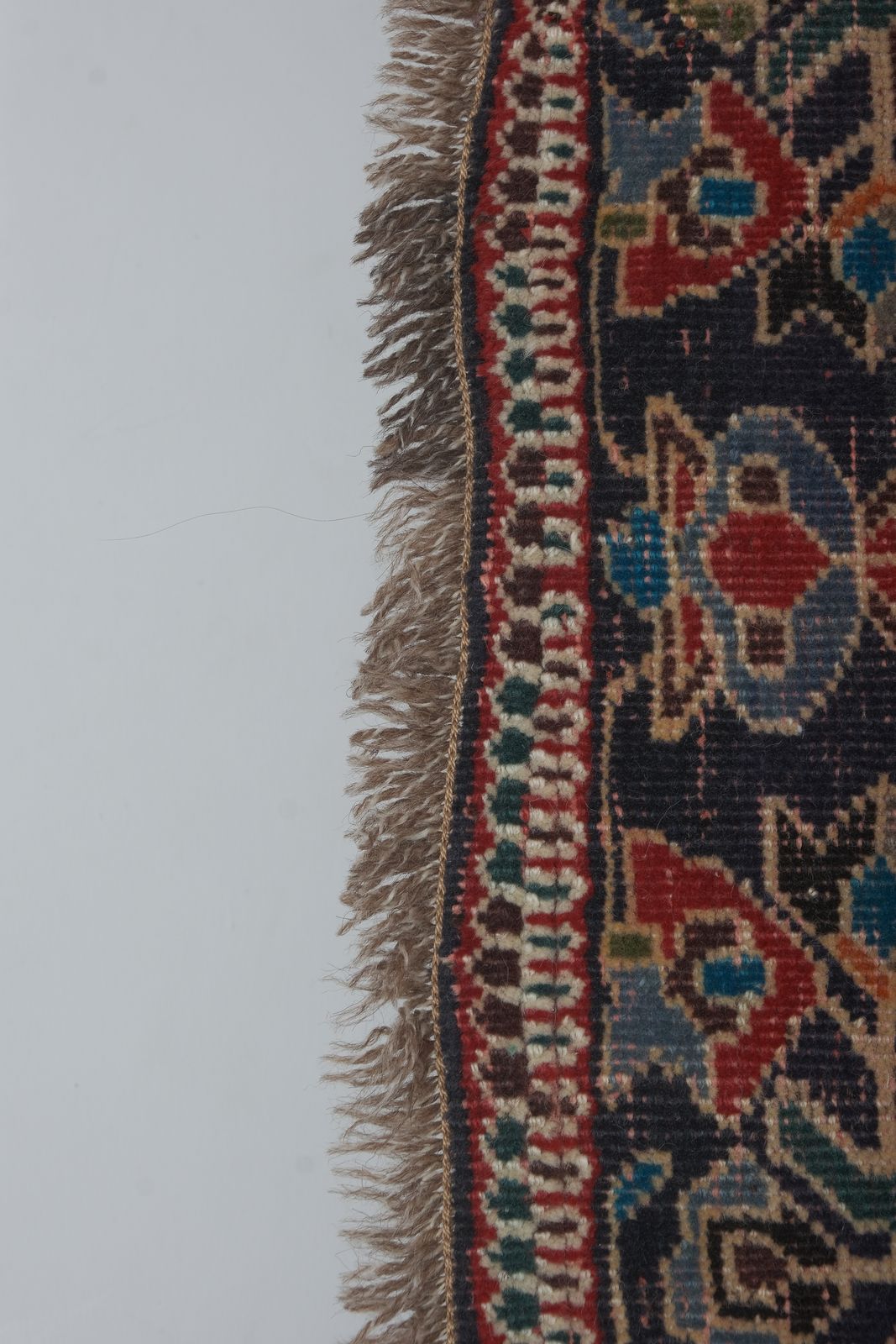 photo furniture Vintage Red Hand Knotted Turkish Oushak Rug 5'7" X 7'1"