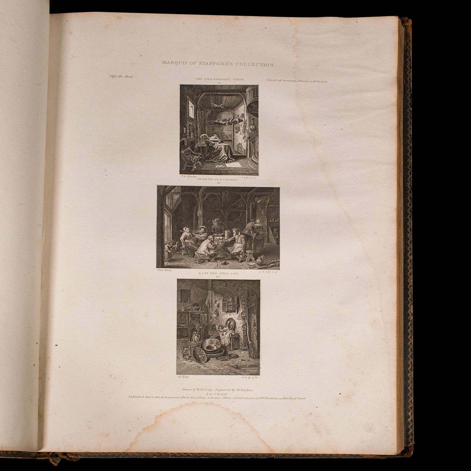 Antique Art Reference Book Marquis Of Stafford Collection Vol. 3, Georgian, 1818 photo vinterior