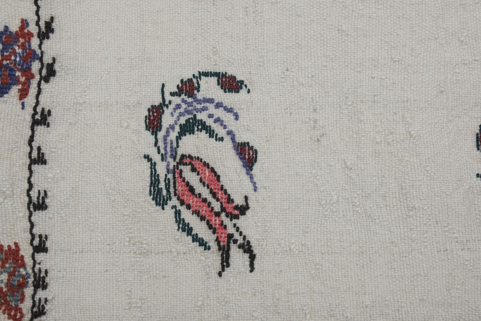 Aubusson Floral Turkish Kilim Rug 5'1" X 6'11" photo vintage