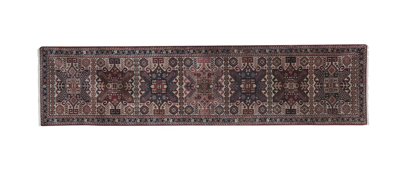 1970s Anatolian Hand Knotted Runner Rug