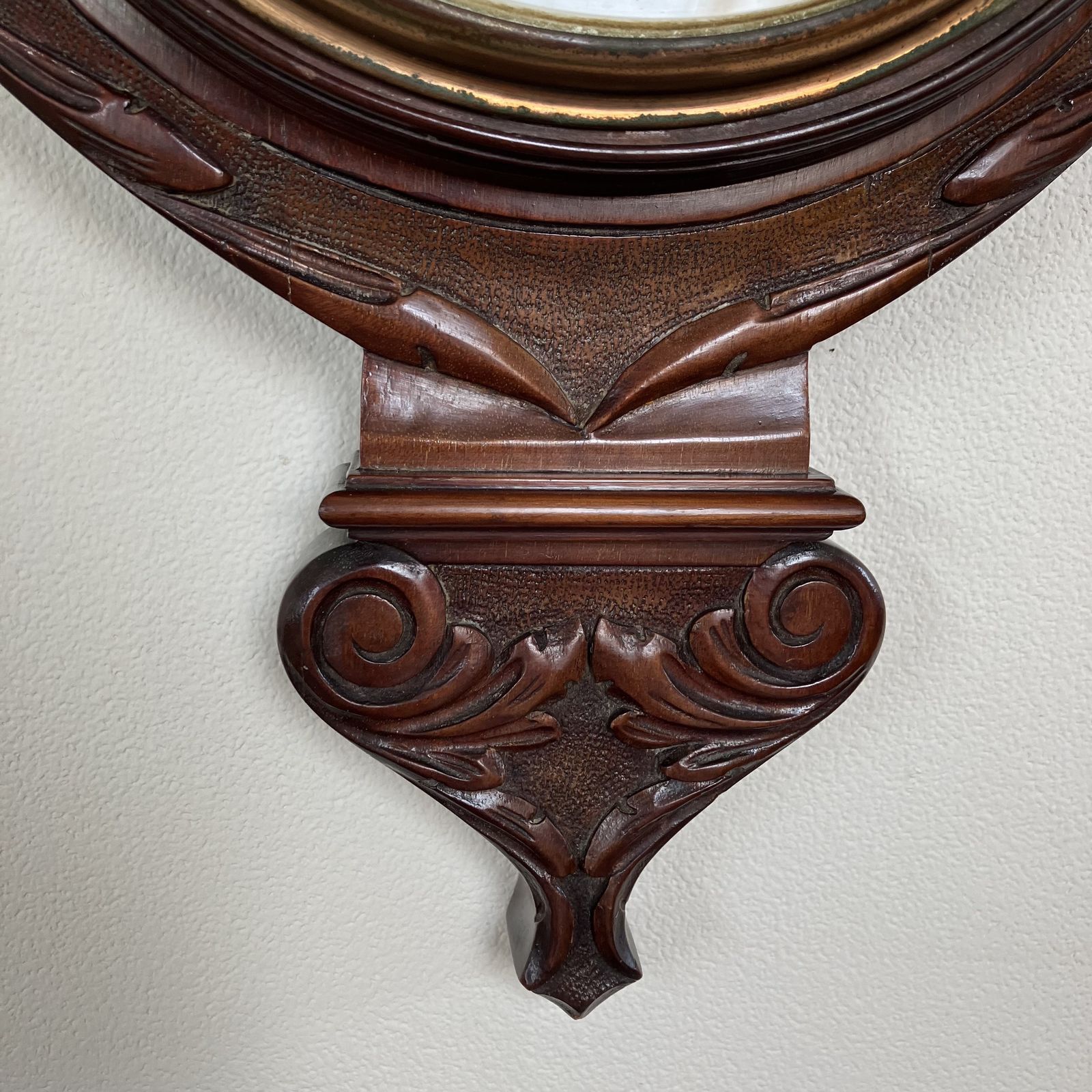 Beautiful Edwardian Carved Banjo Aneroid Barometer With Thermometer By James Lucking & Co photo 195.0