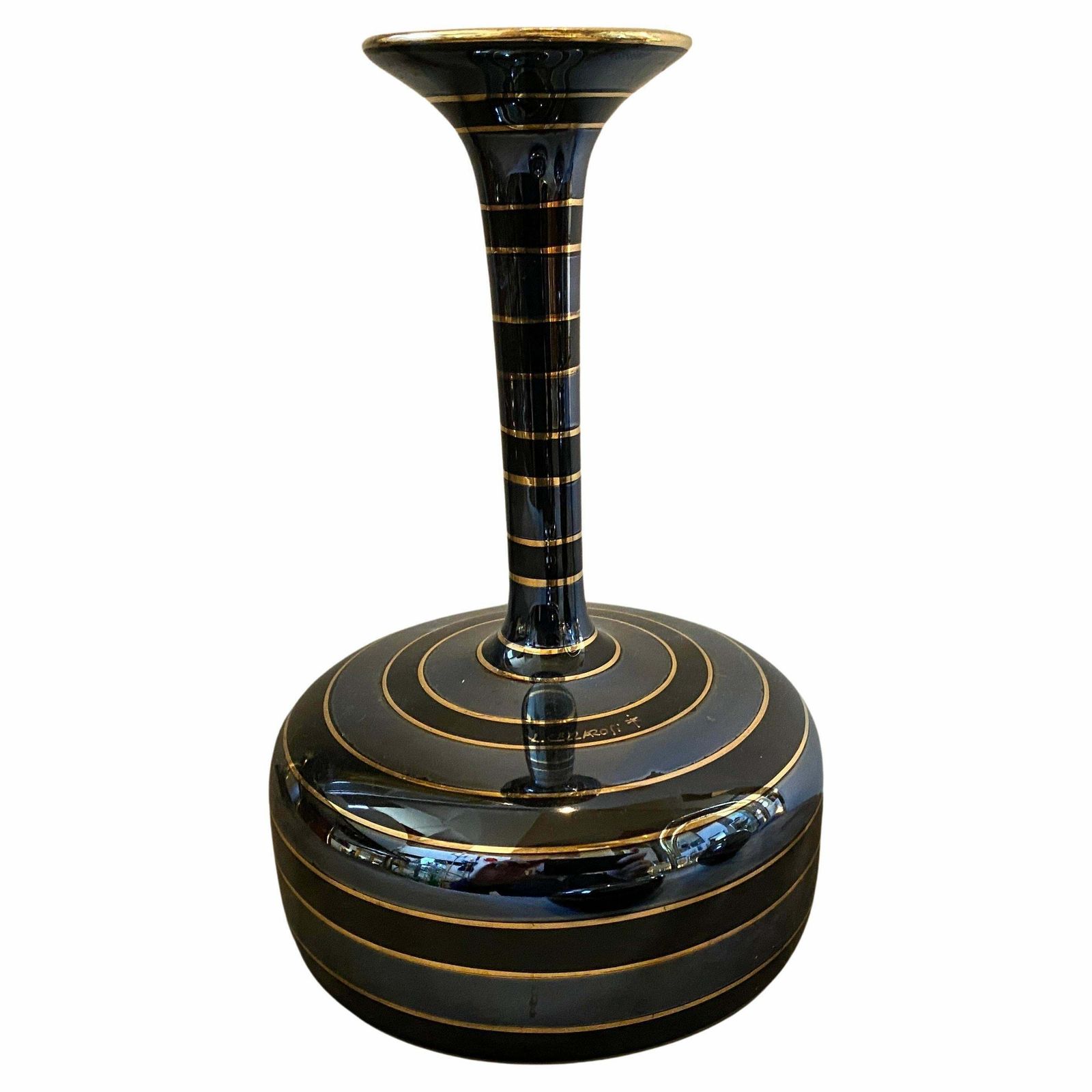 1950s Set Of Three Mid Century Modern Italian Ceramic Desk Accessories photo for sale
