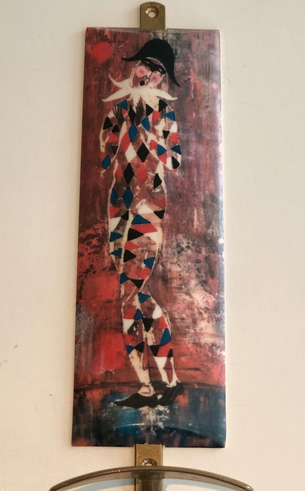 Pair Of Coat Hooks Representative Characters From Comedia Del Arte In The Taste Of Piero Fornasseti photo for sale