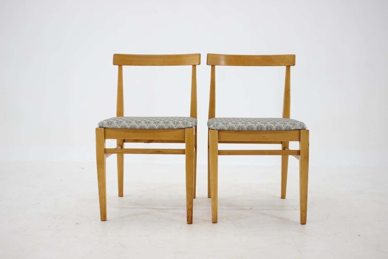 1960s Set Of Four Minimalist Dining Chairs, Czechoslovakia photo for sale