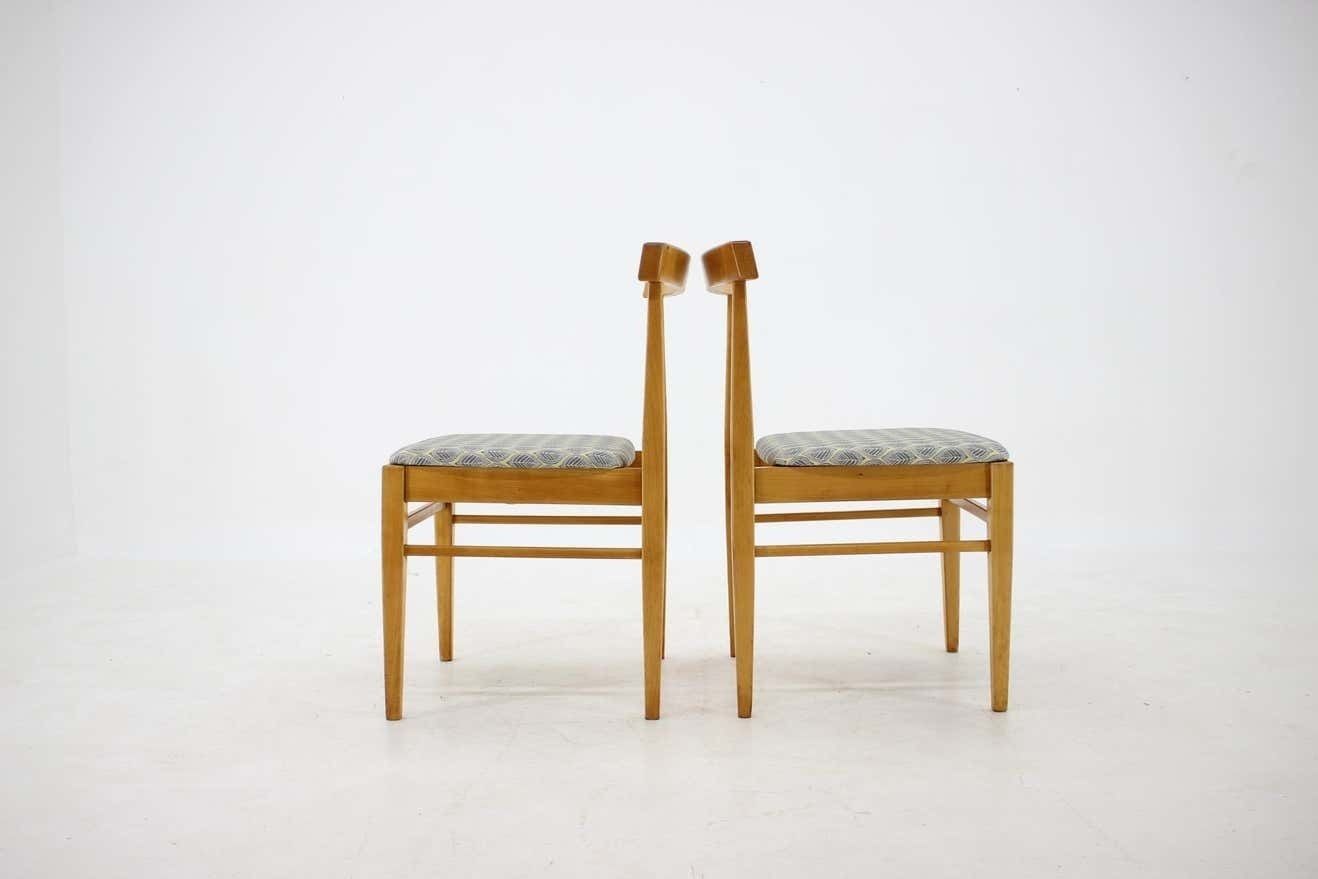 1960s Set Of Four Minimalist Dining Chairs, Czechoslovakia photo 726.0