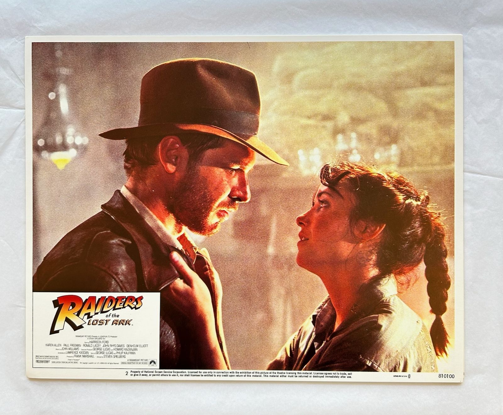 Raiders Of The Lost Ark   Original 1981 Lobby Card #2
