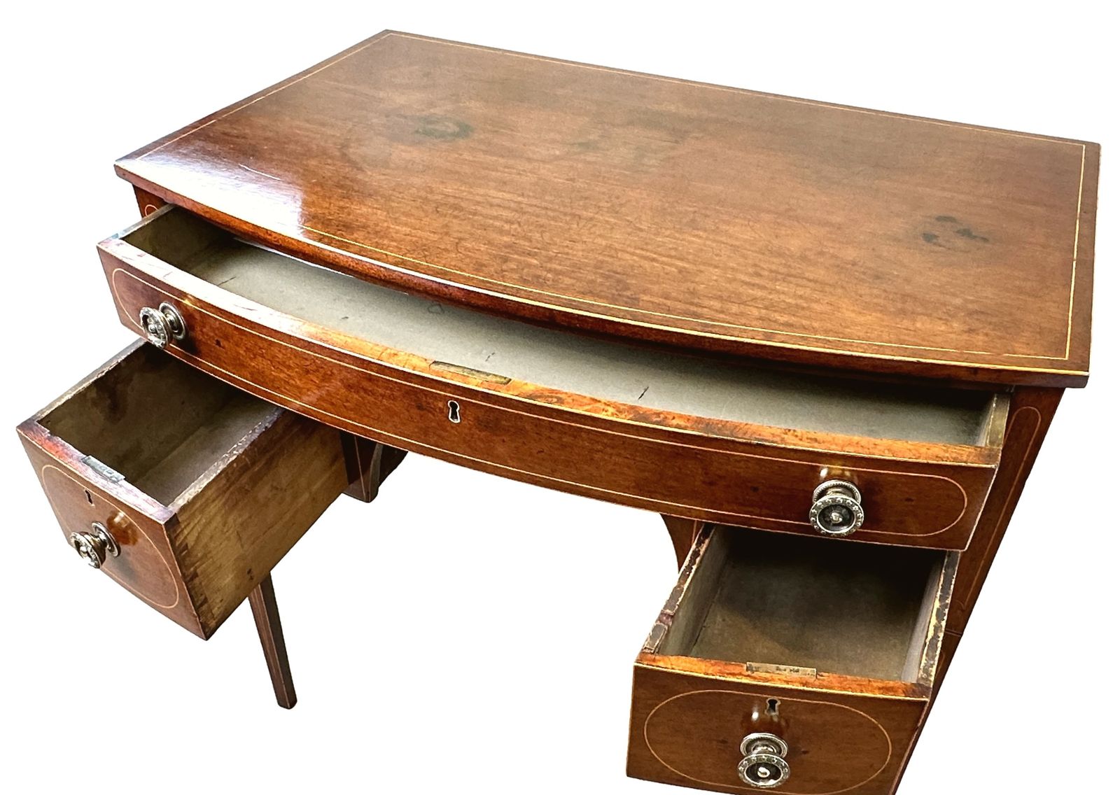 Georgian 18th Century Mahogany Dressing Table (England, Circa 1790) photo furniture