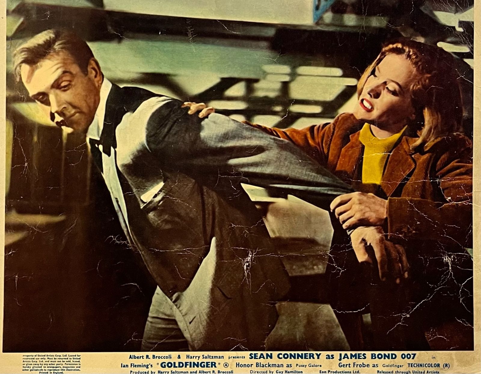 James Bond Goldfinger   Original 1964 Lobby Card