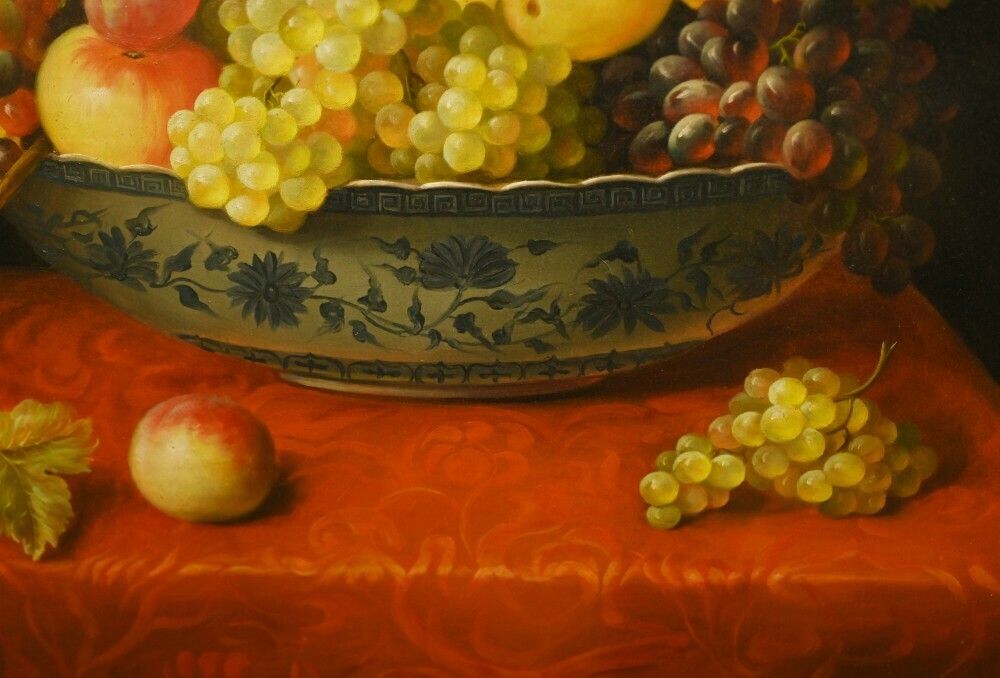 photo for sale Italian Oil Painting Fruit Still Life Art