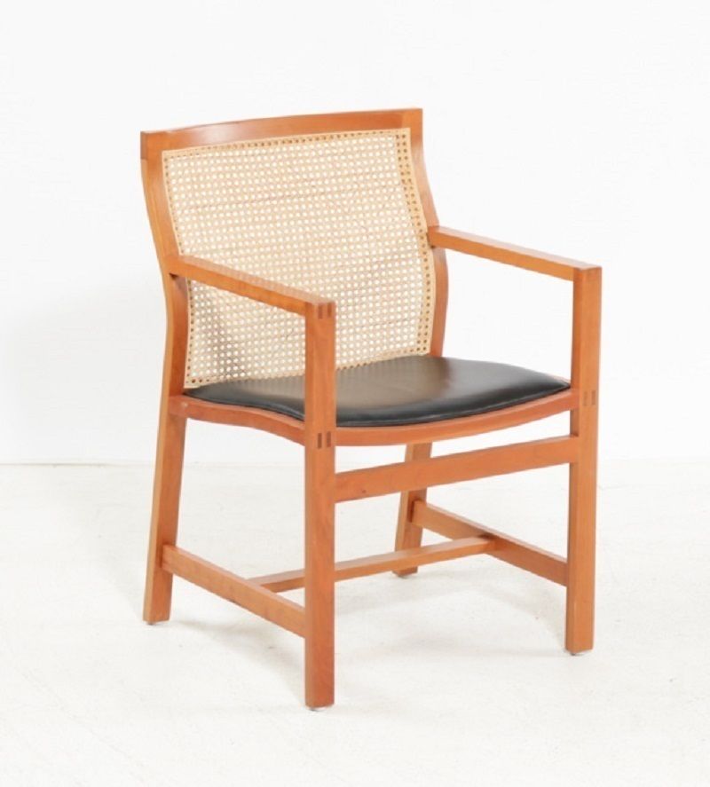 1980s Rud Thygesen And Johnny Sorensen Set Of Five King Series Cherry Armchairs photo furniture