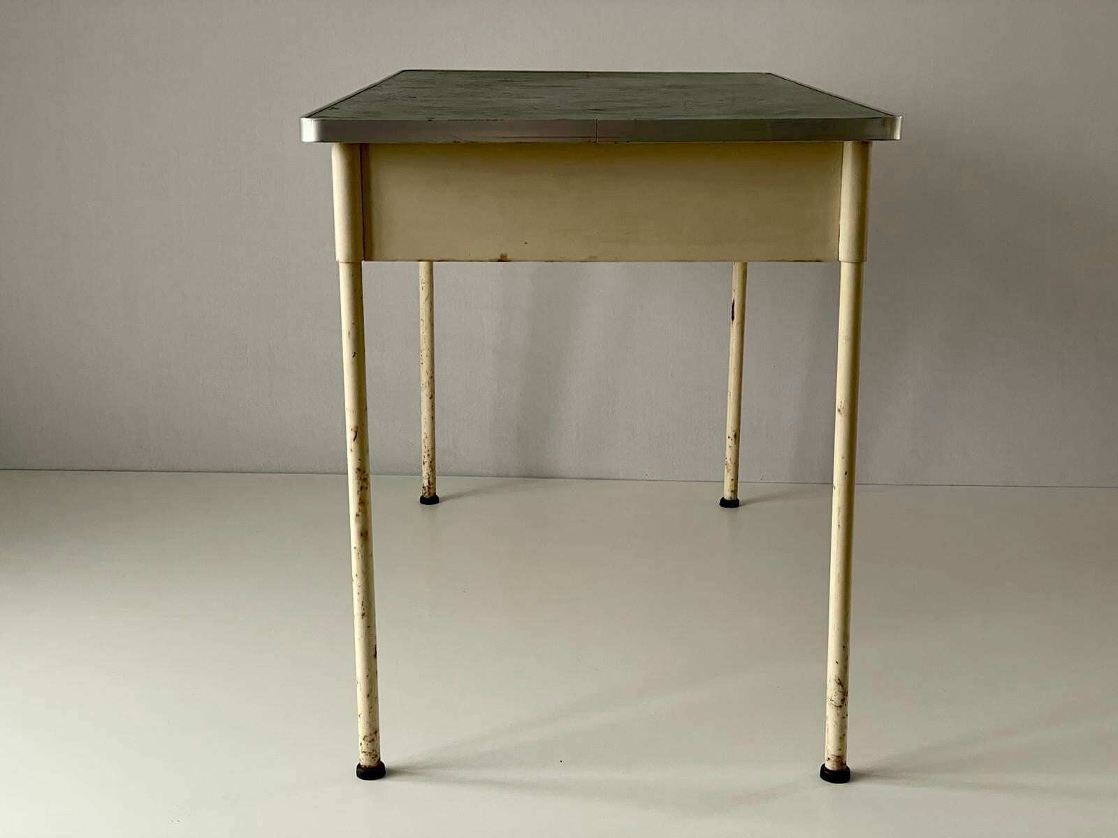 Industrial Doctors' Desk With 1 Drawer, Germany, 1950s photo buy