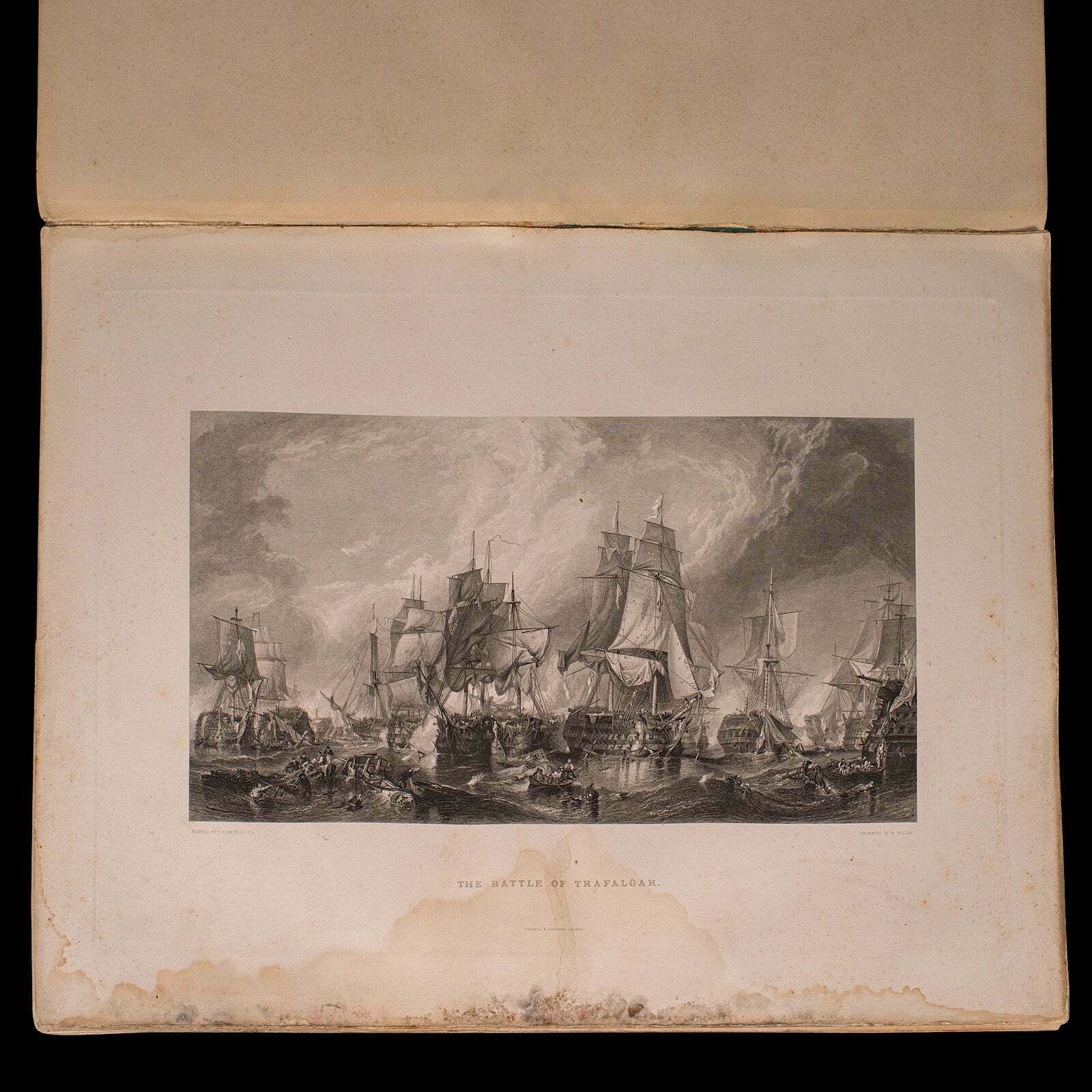 4 Vols Antique Folio, Imperial Gallery Of British Art, Engravings, Victorian photo vintage