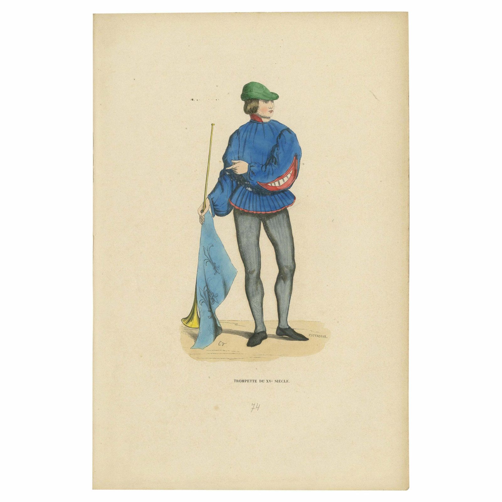 Renaissance Herald: The Messenger Of News, Engraved, Colored And Published, 1847