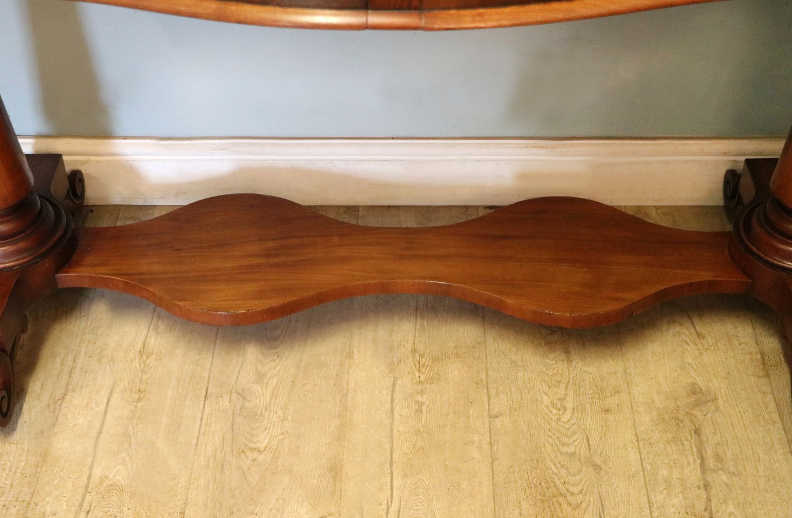 Furniture A Lovely Mahogany Side Table Or Washstand Sign Written For The Midland Grand Hotel. photo