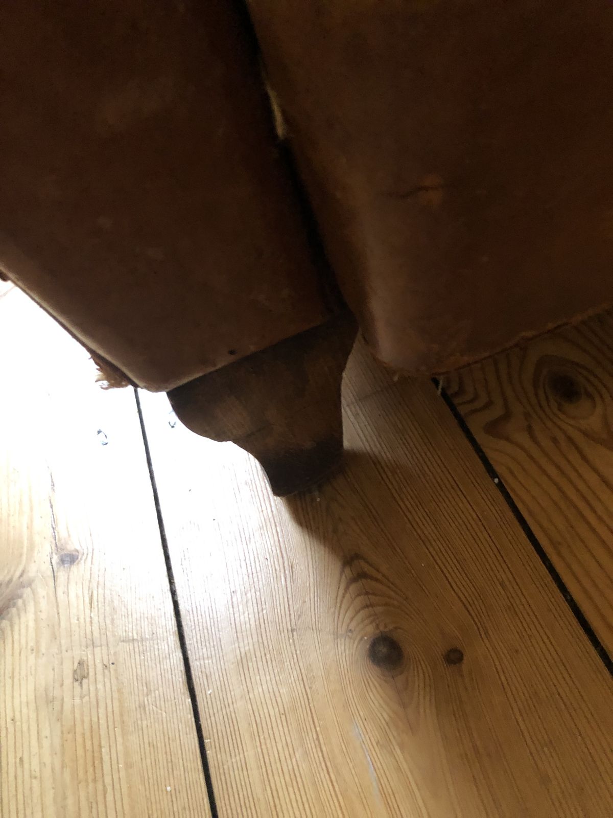 Furniture Pair French Leather Club Armchairs photo