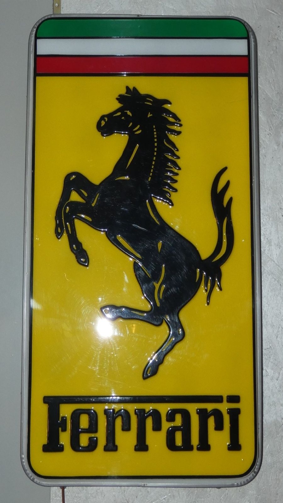 photo for sale Ferrari Neon Sign In Acrylic Glass And Steel, 1978
