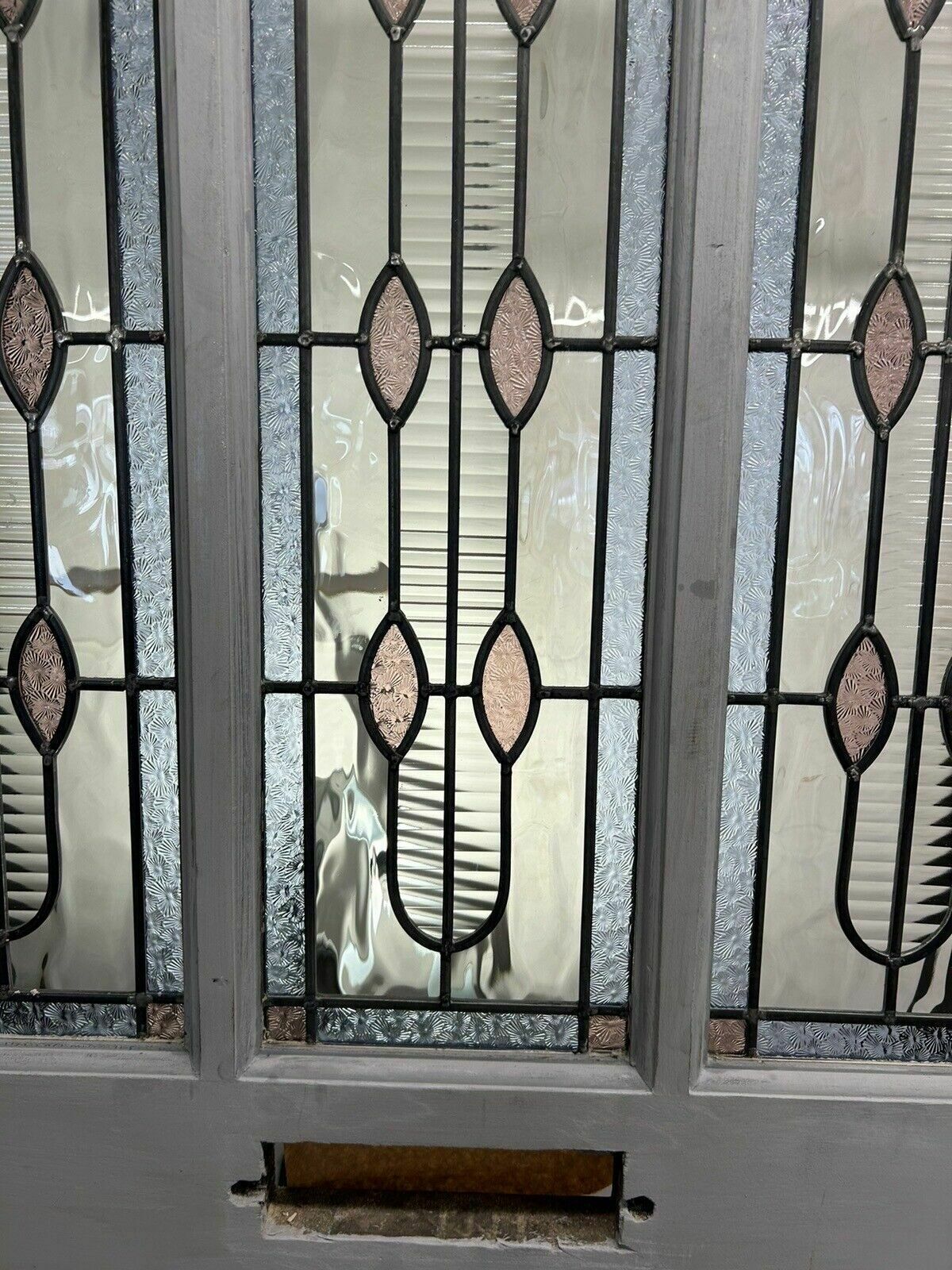 photo furniture Large Edwardian Stained Glass Front Door Antique Period Reclaimed Old Leaded