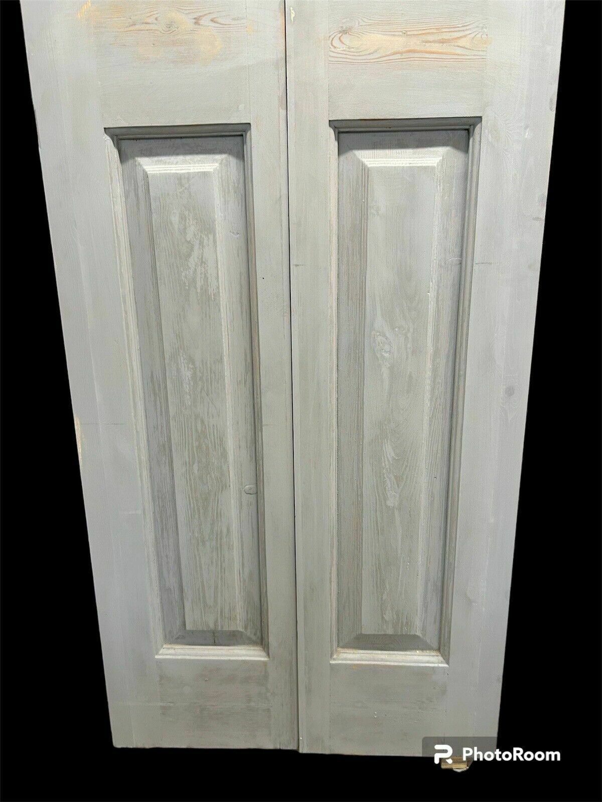 Edwardian Stained Glass Doors Antique Period Reclaimed Old French Double Leaded photo 1357.0