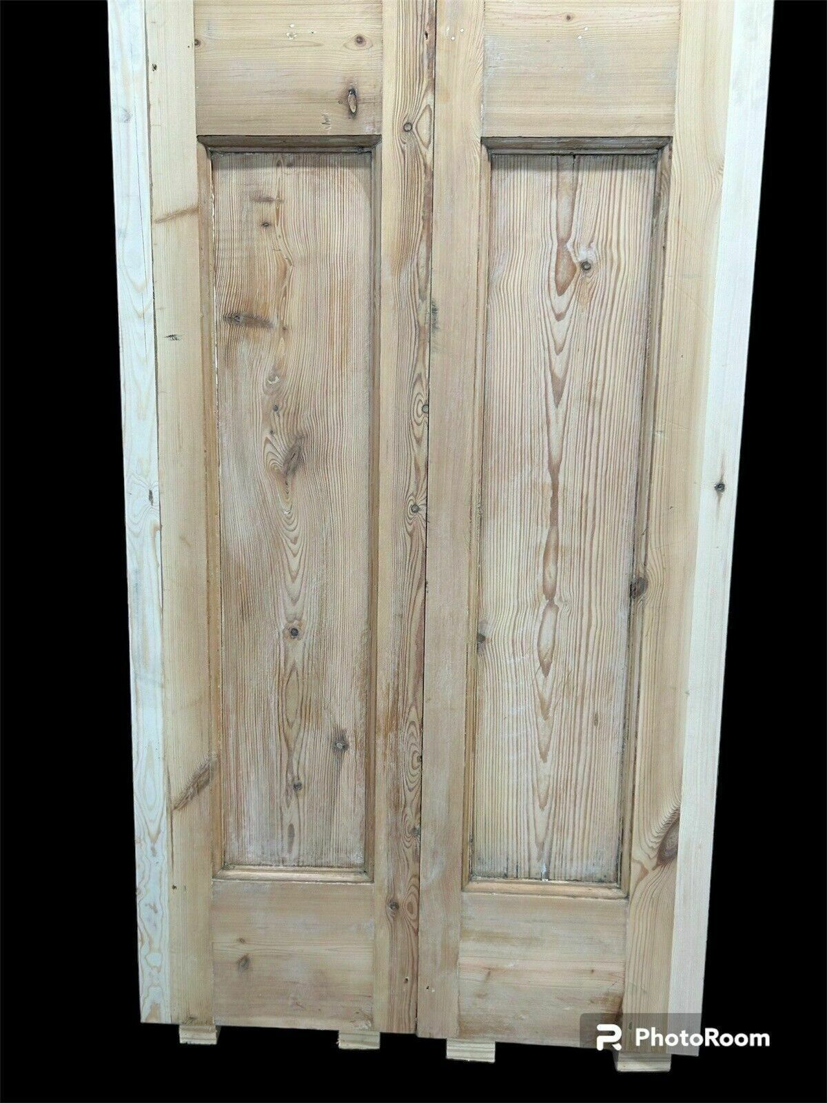 1357.0 Edwardian Stained Glass Doors Antique Period Reclaimed Old French Double Leaded photo