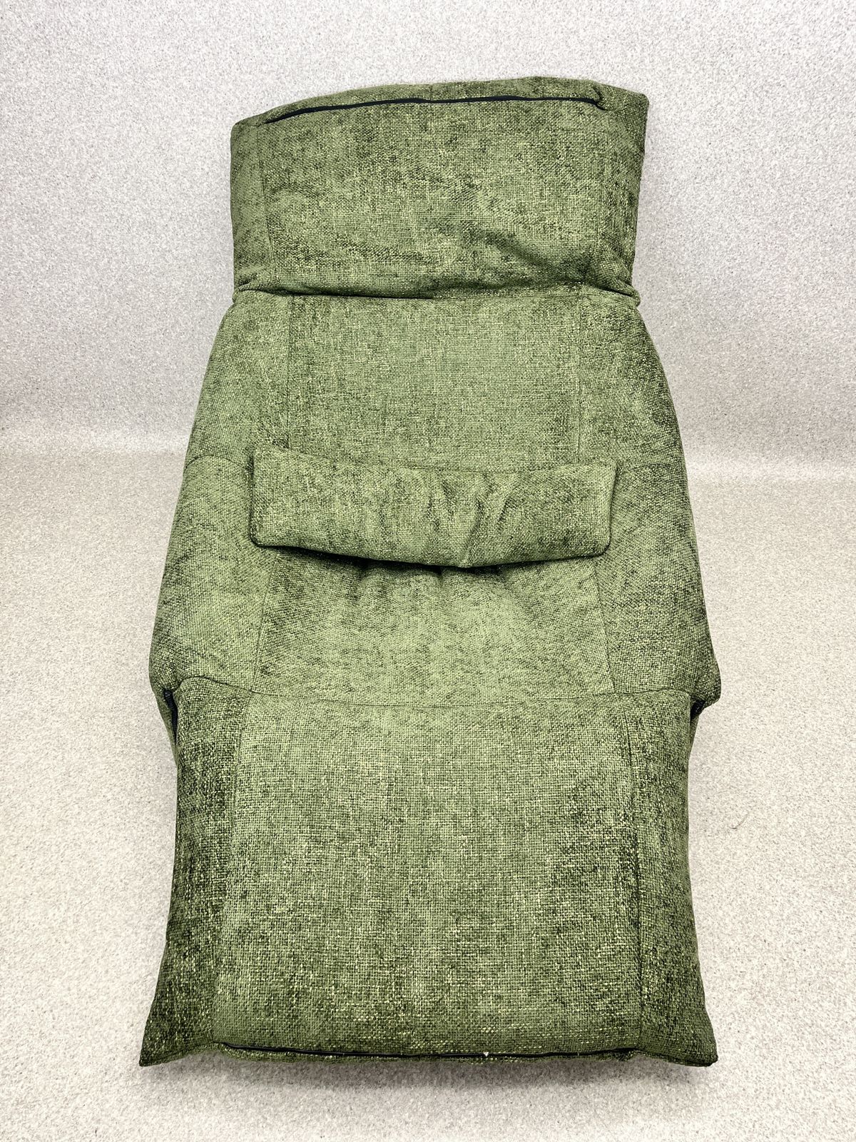 photo for sale Vintage Green Plumy One Seater Sofa Chair By Ligne Roset By Annie Hiéronimus