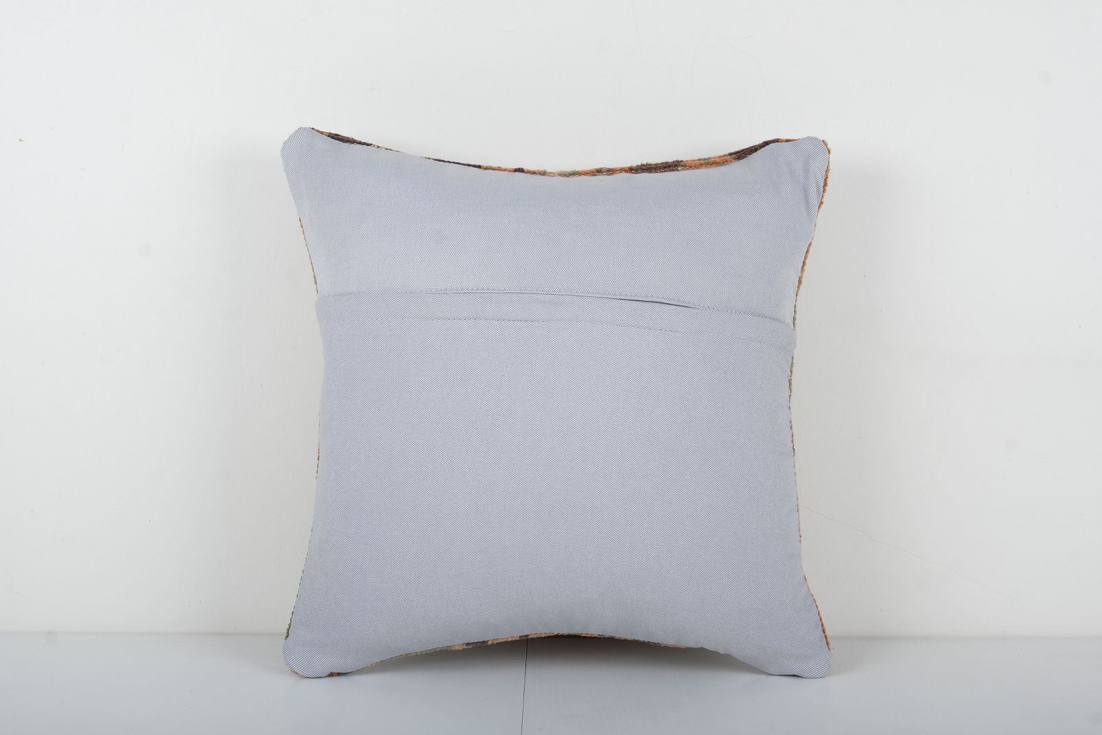 Muted Color Antique Carpet Pillow, Unique Soft Color Oushak Cover photo for sale
